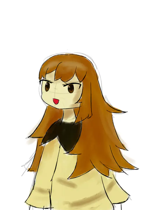 ふりむきDeemoイラスト