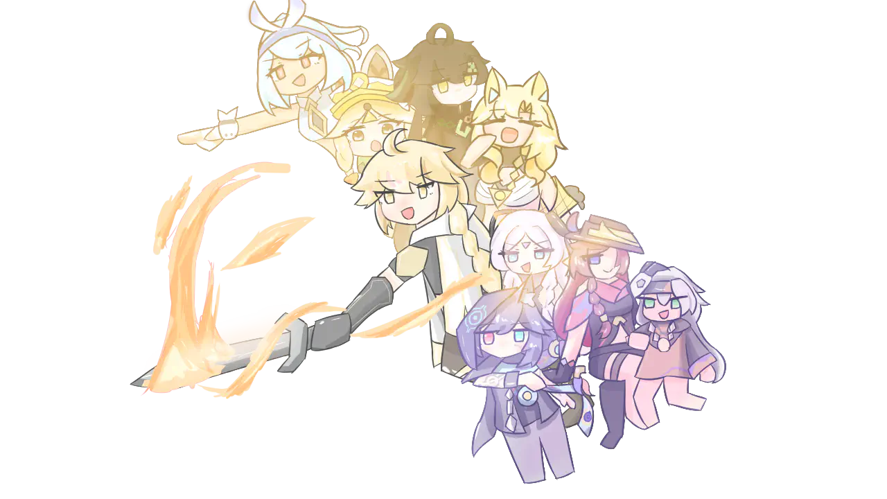 炎旅人イラスト透過