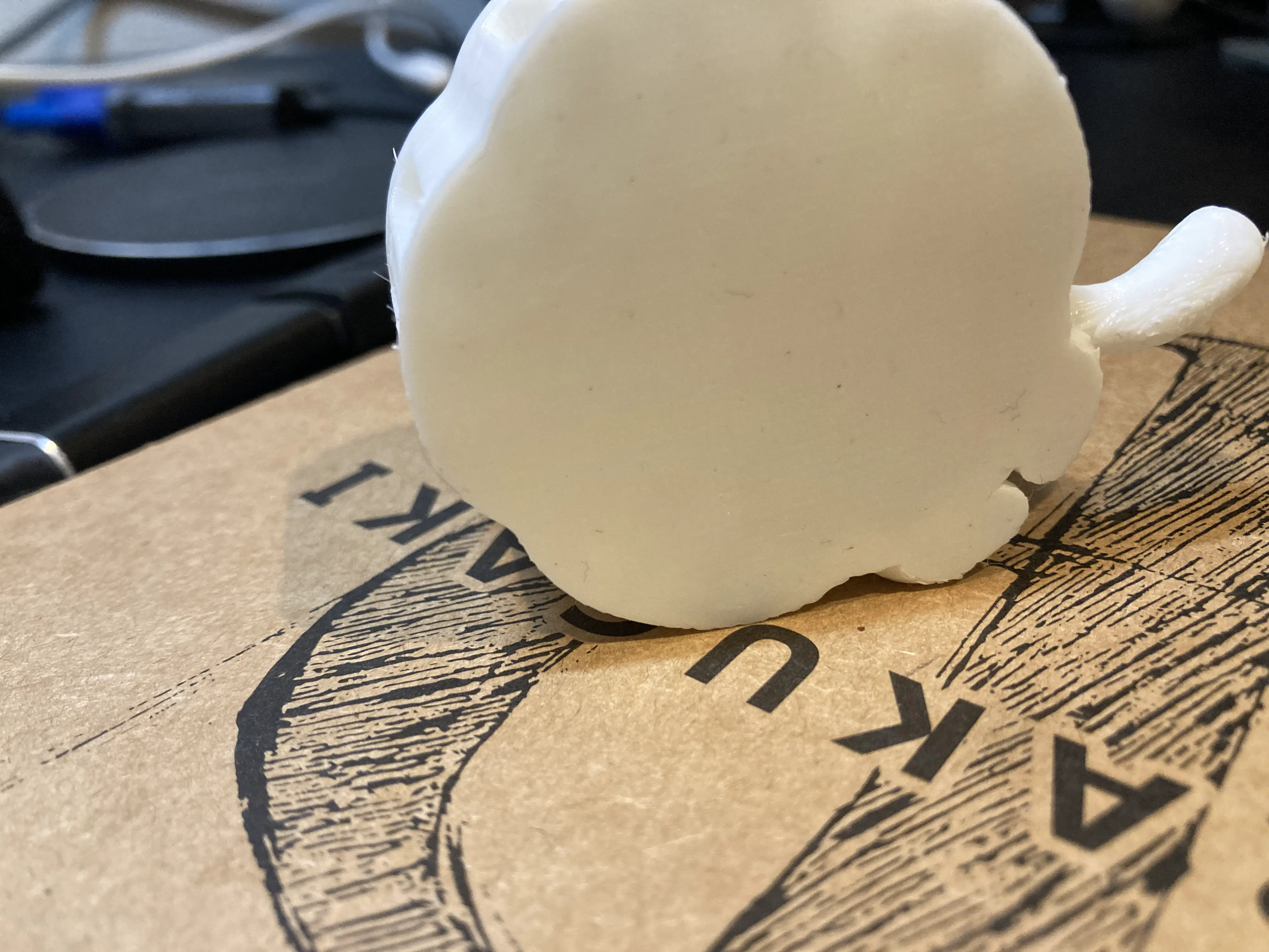 色塗り前の3Dプリント物3