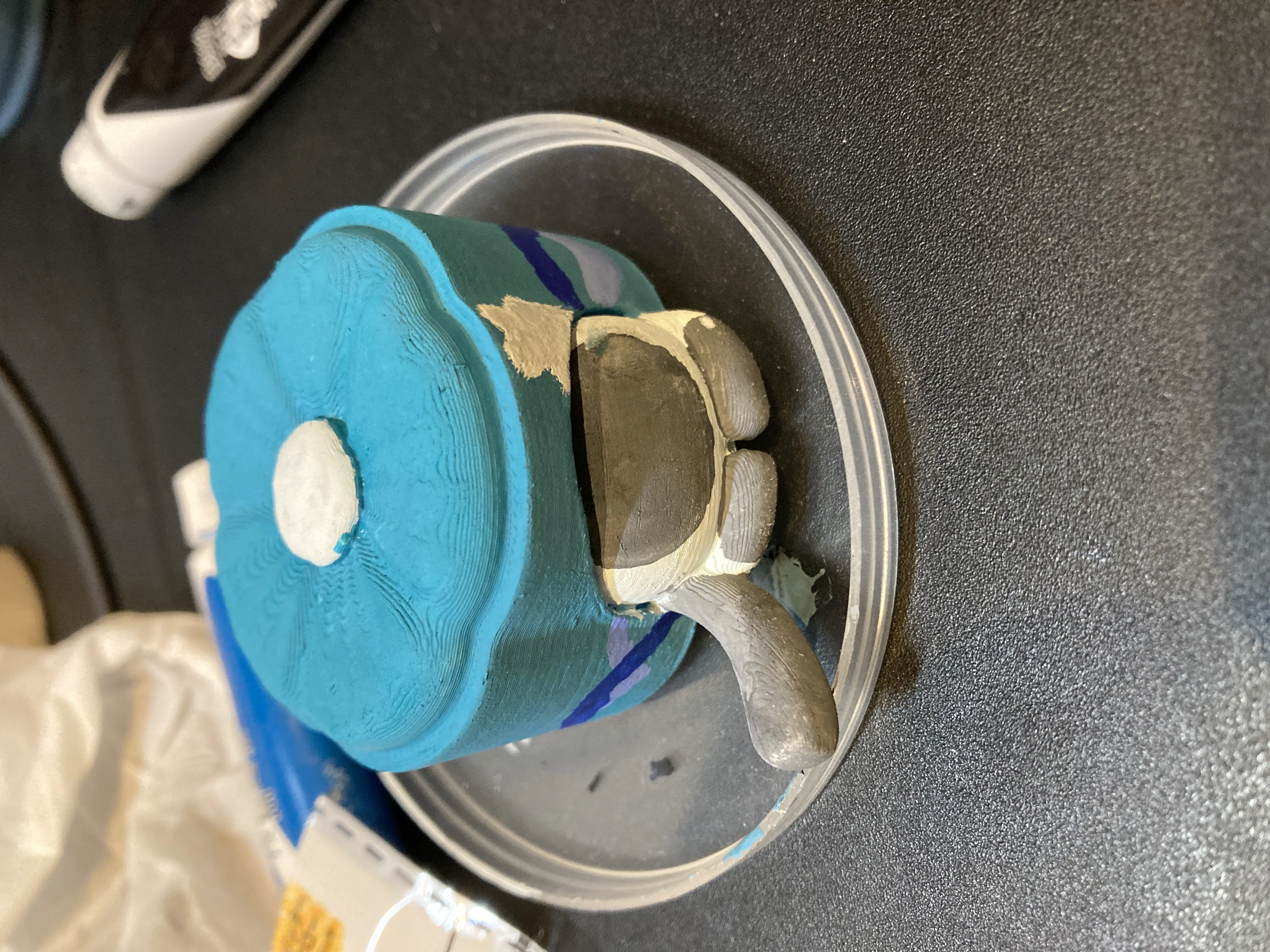 色を塗っている最中