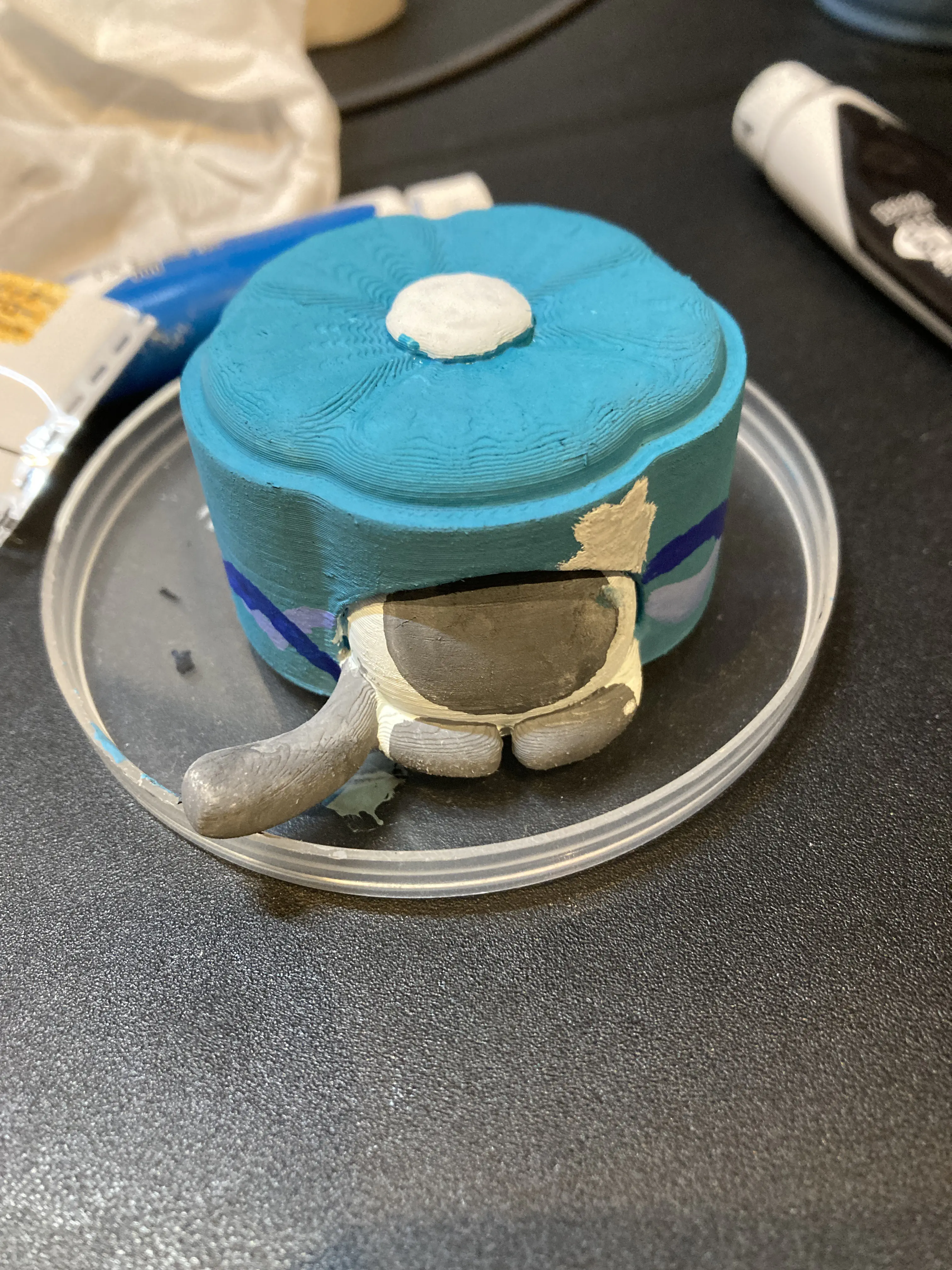 色を塗っている最中