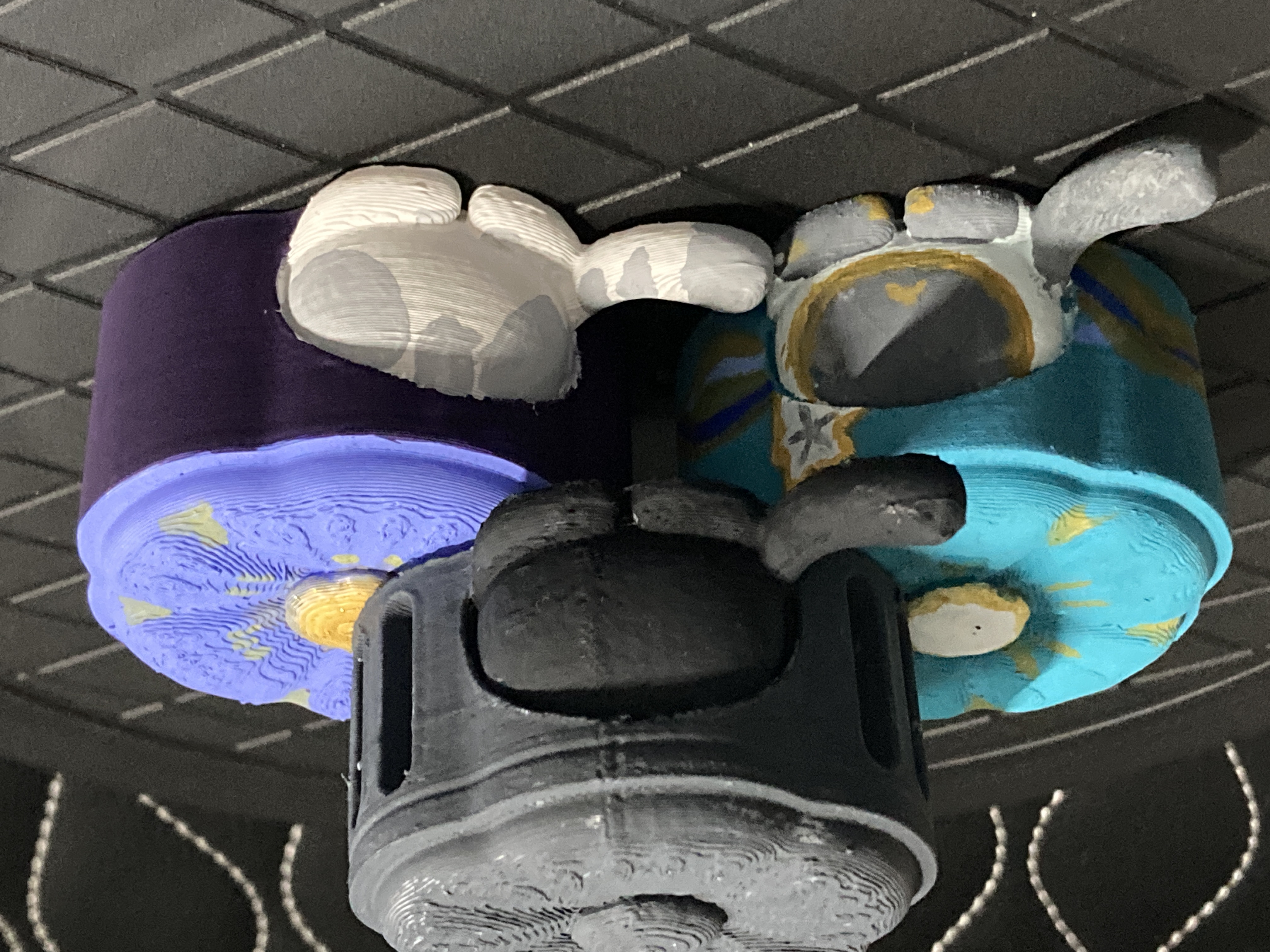 3Dプリントしたものに色塗りややすり掛けをしてみる