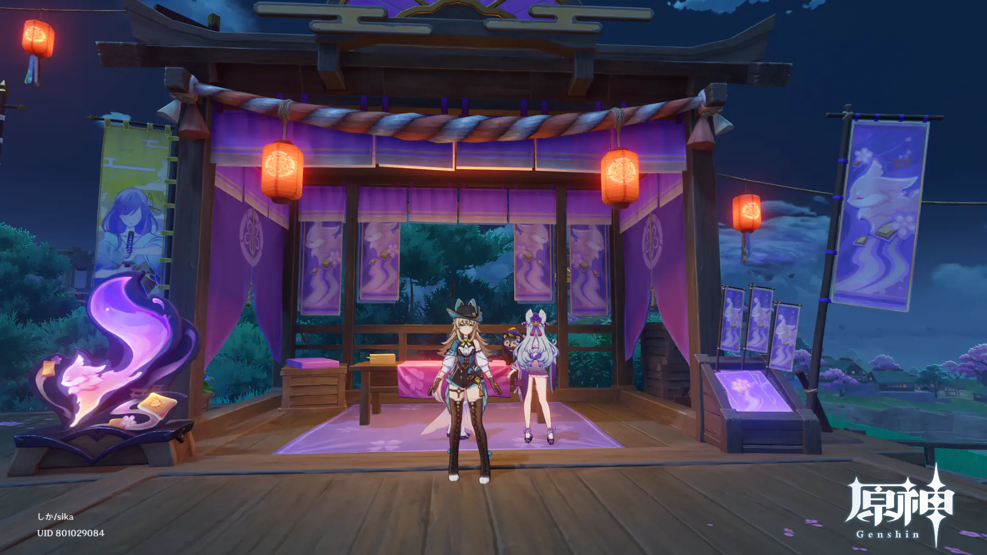 瑞希、心海チームのブース