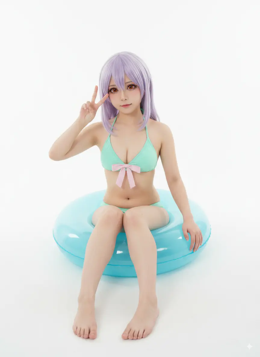 モカのコスプレをしている人？生成結果