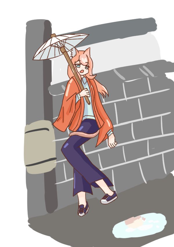 雨の日和洋折衷猫又！